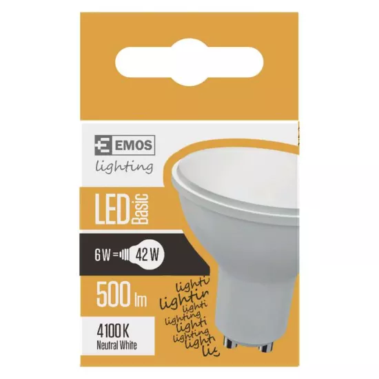 Żarówka LED MR16 5,8W GU10 neutralna biel