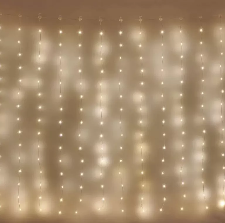 180 LED nano kurtyna 1.7x1.5m ciepła biel 8 programów 
