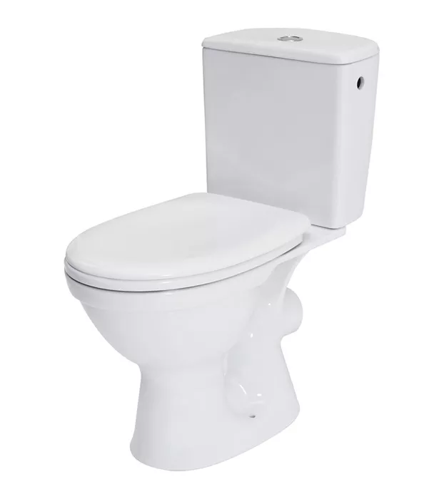 Kompakt WC z odpływem poziomym, z deską sedesową Merida 