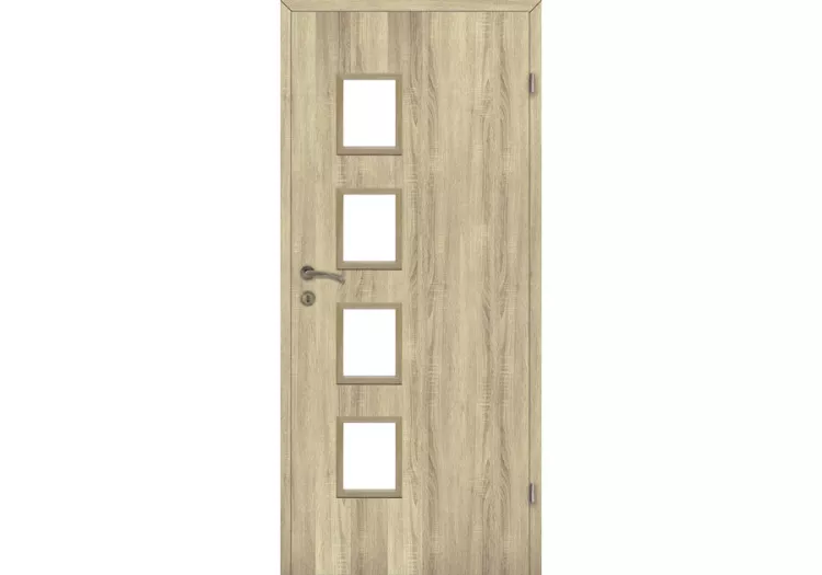 Drzwi wewnętrzne 70 cm lewe Alba dąb bielony