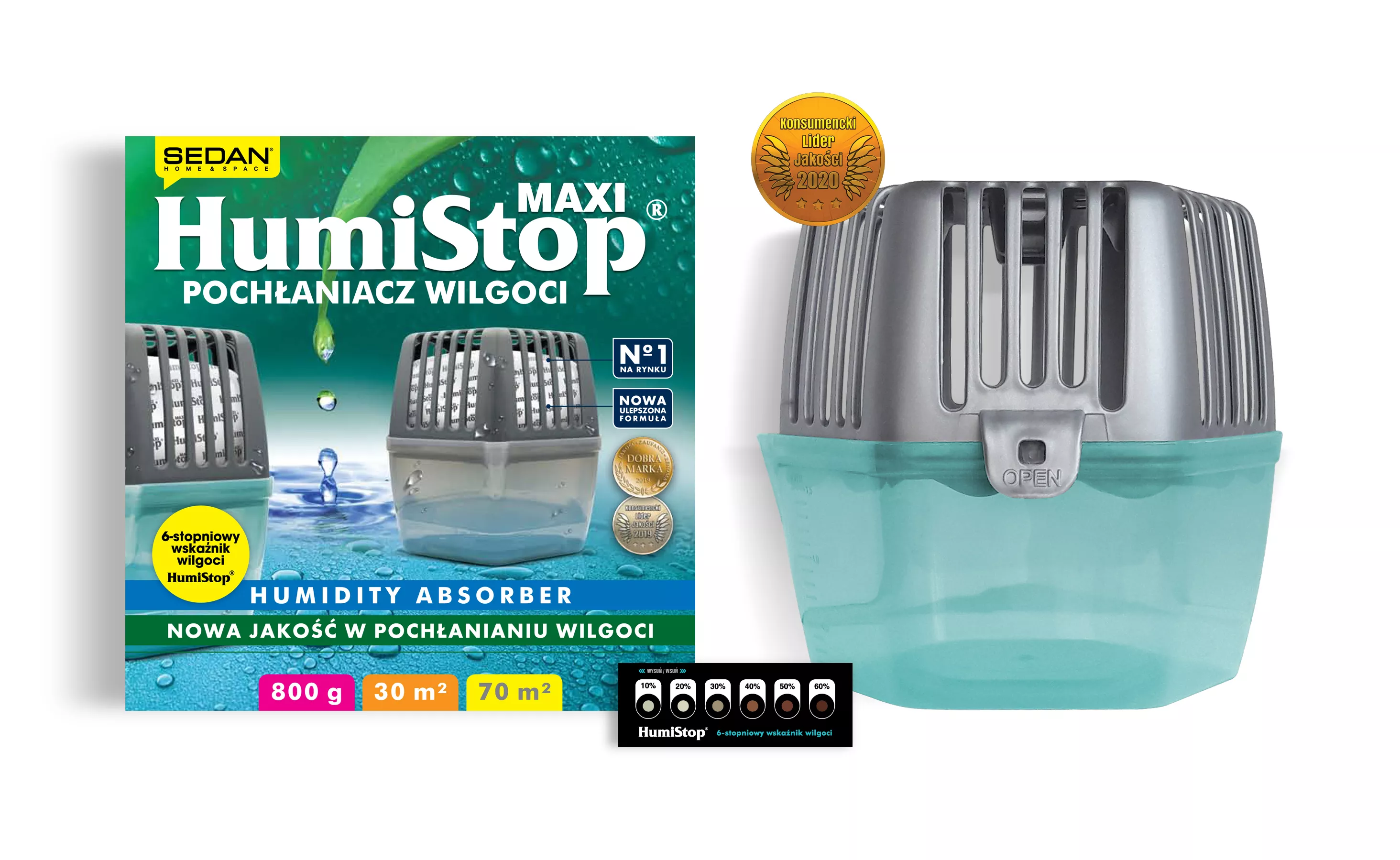 Pochłaniacz wilgoci Humistop MAXI 800 g 