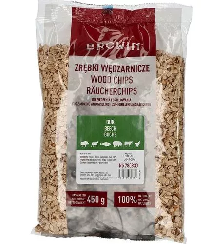 Zrębki do wędzenia/grillowania buk 450 g, kl. 8
