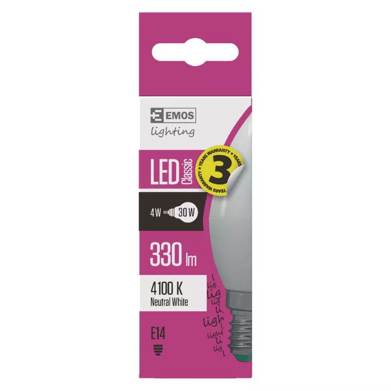 Żarówka led świeca Classic 4.1W E14 neutralna biel