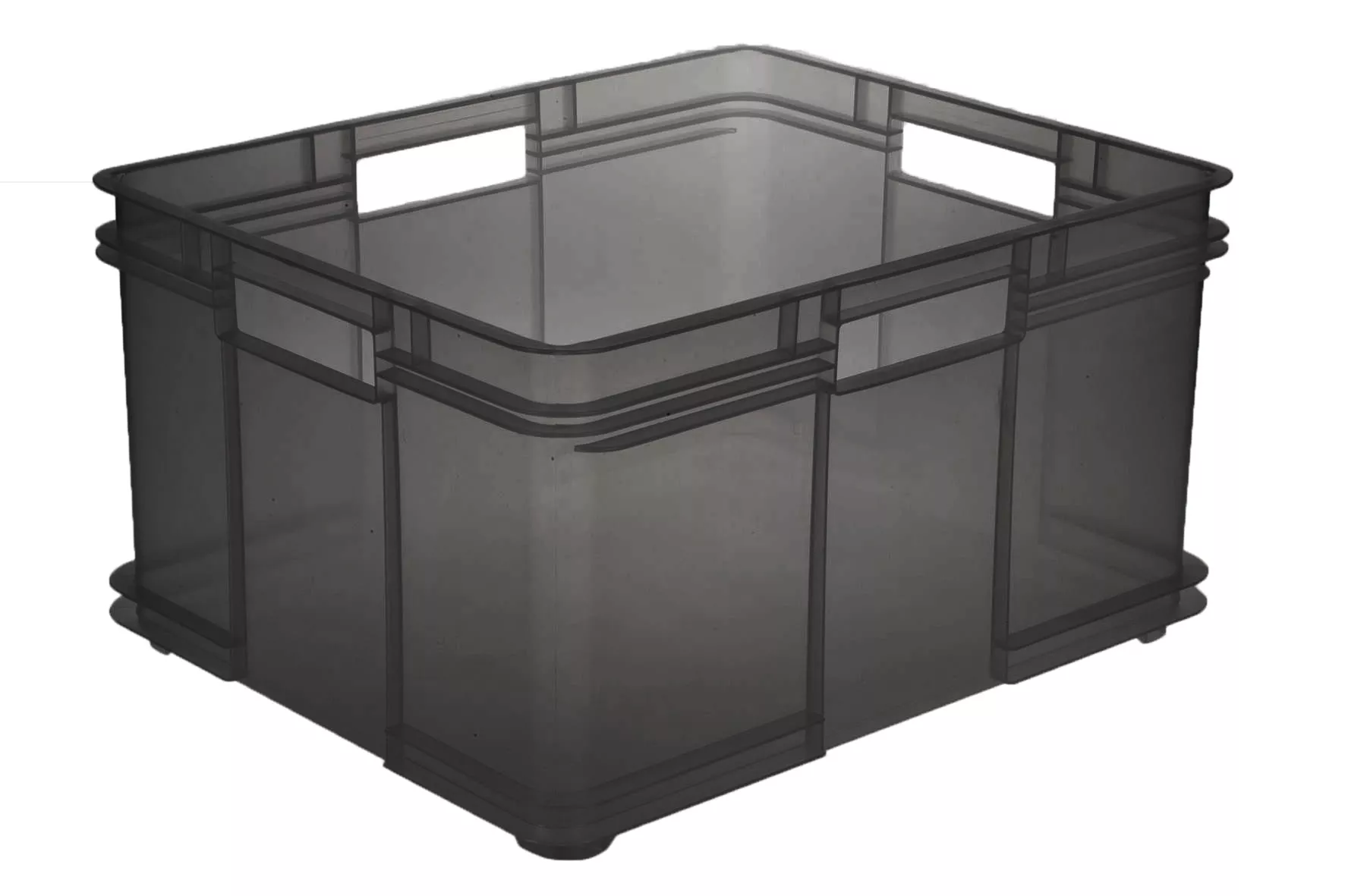 Bruno pojemnik Euro-box XXL 54 l transparentny szary