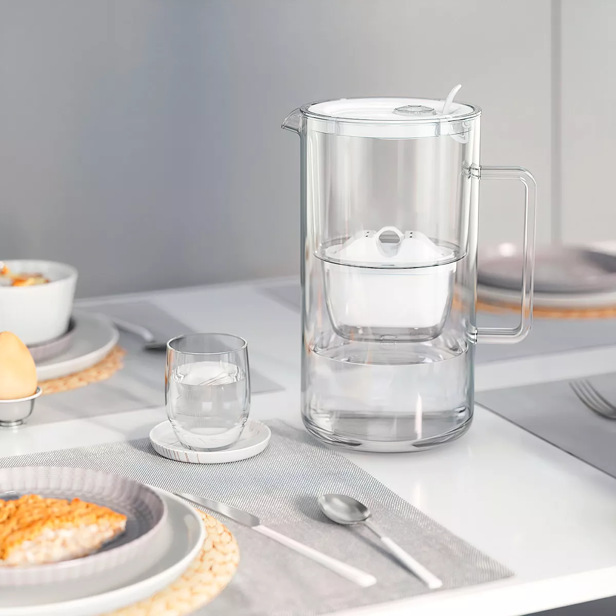 Dzbanek Aquaphor Glass 2.5l +wkł. Maxfor+MG. biały