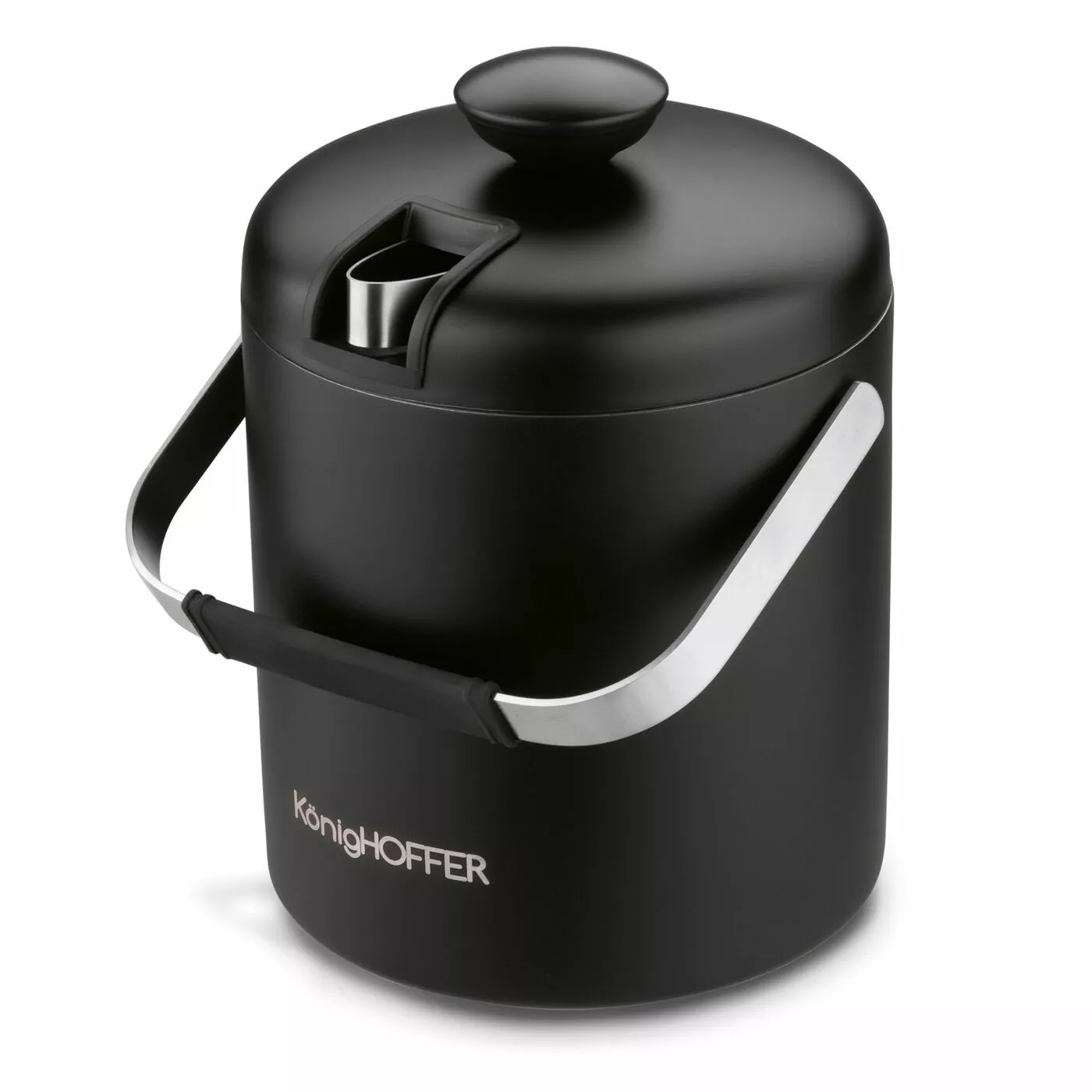 Wiaderko do lodu ze szczypcami 1,3 l Lugo KonigHOFFER  czarny mat