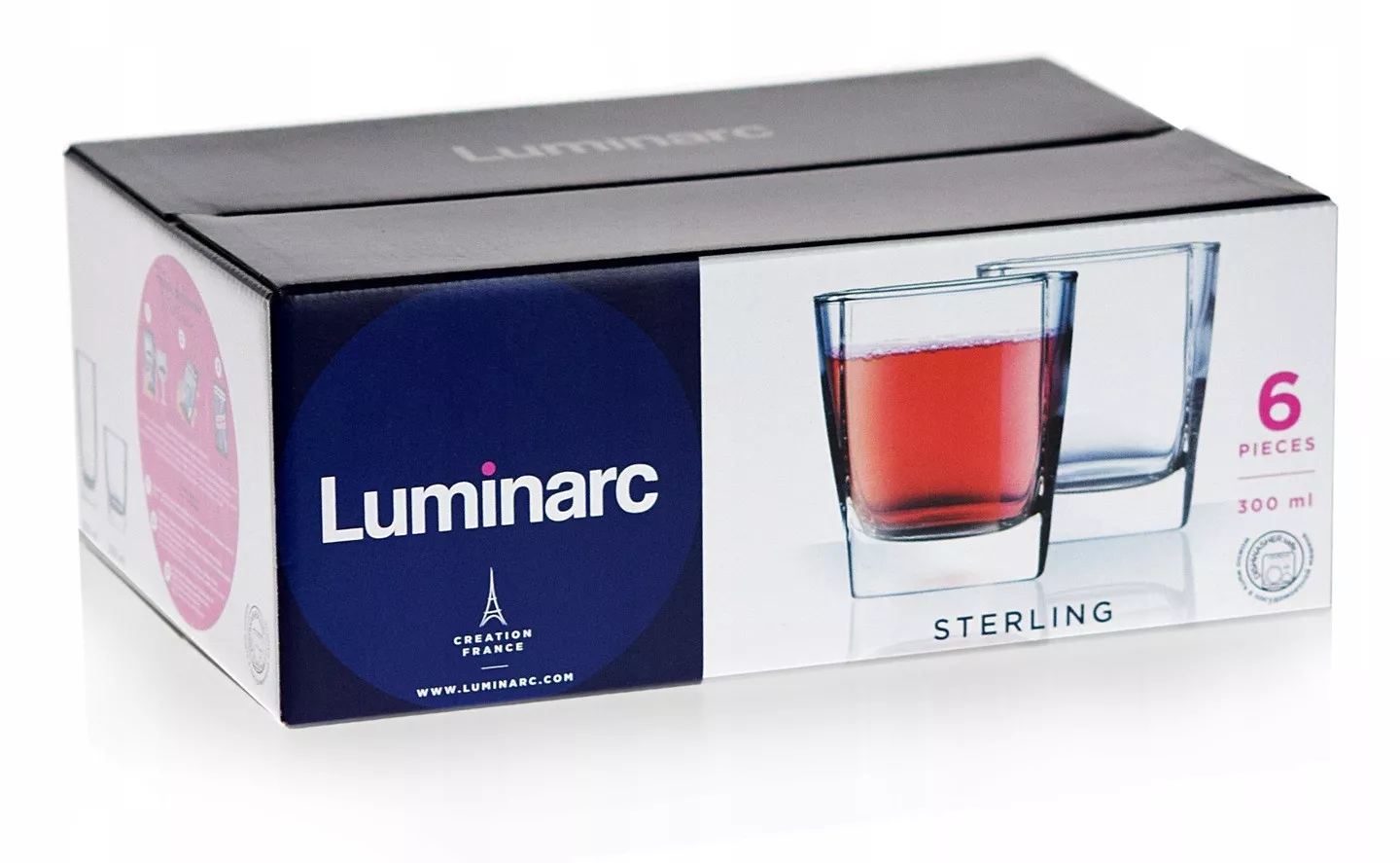 Szklanki niskie do whisky Luminarc Sterling 300 ml 6 szt. Szklanki niskie do whisky Luminarc Sterling 300 ml 6 szt.