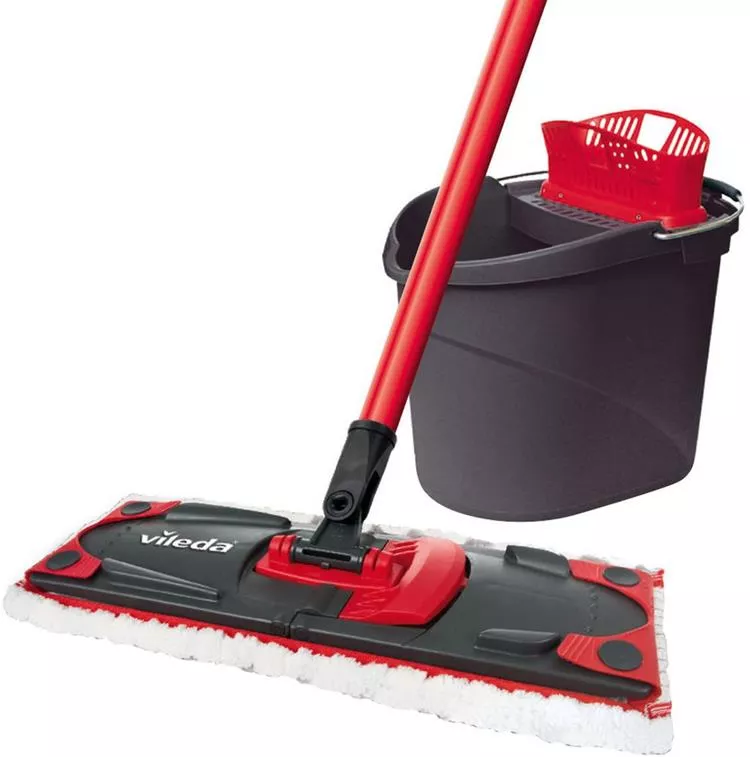 Mop Ultramax płaski Vileda z wiadrem 13L + Ajax