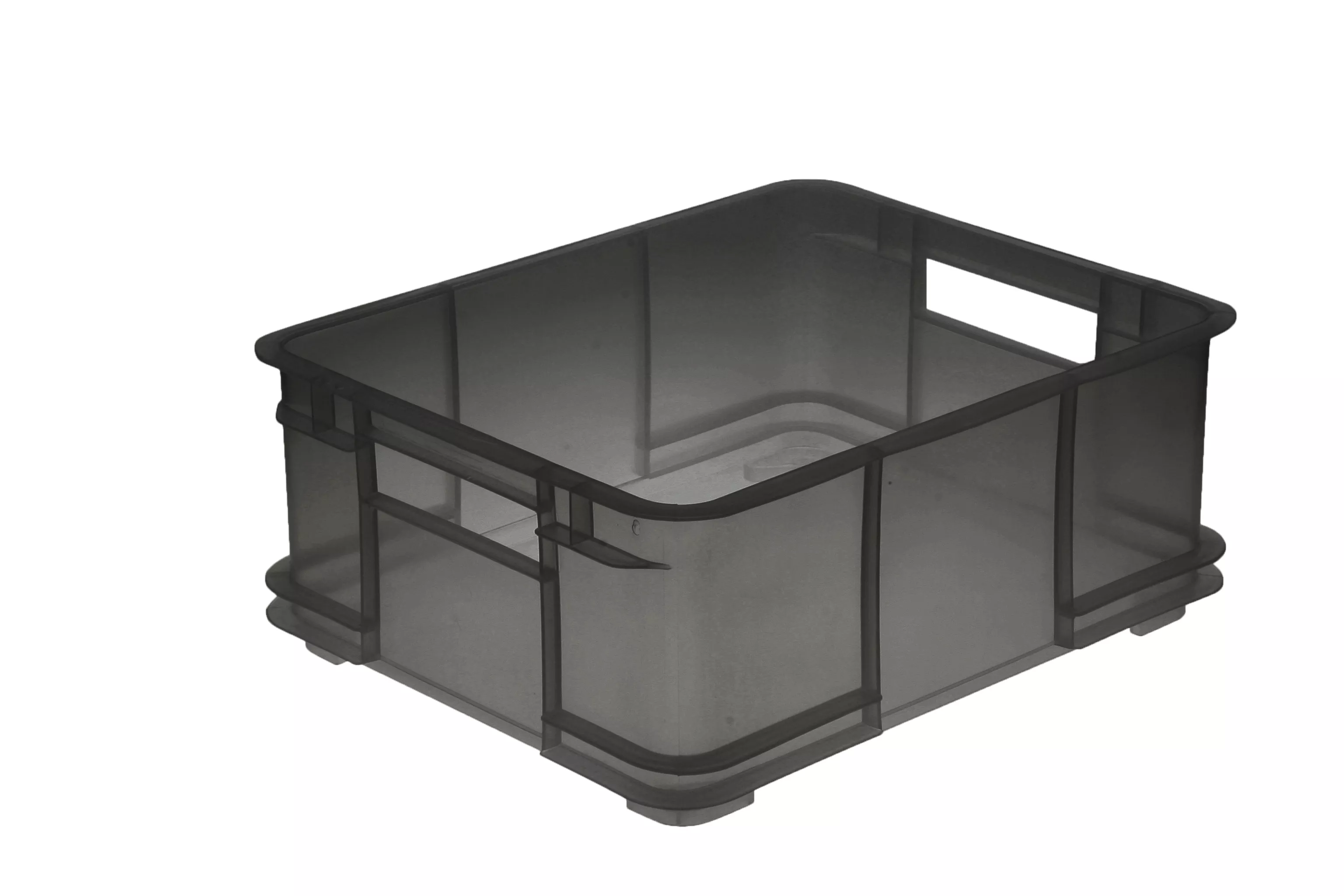 Bruno pojemnik Euro-box L 20.5 l transparentny szary