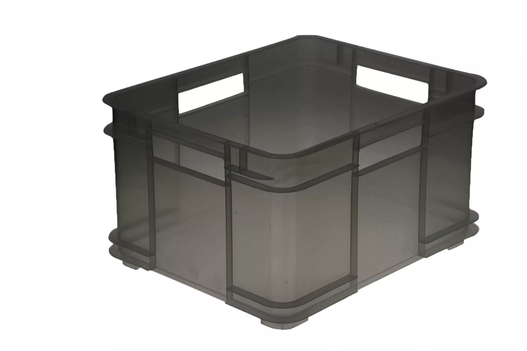 Bruno pojemnik Euro-box XL 28 l transparentny szary