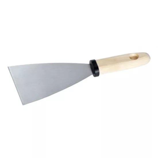 Szpachelka 2,5 cm z uchwytem drewnianym półelastyczna