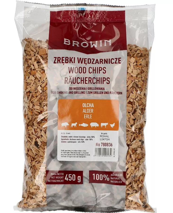 Zrębki do wędzenia/grillowania olcha 450 g kl. 8