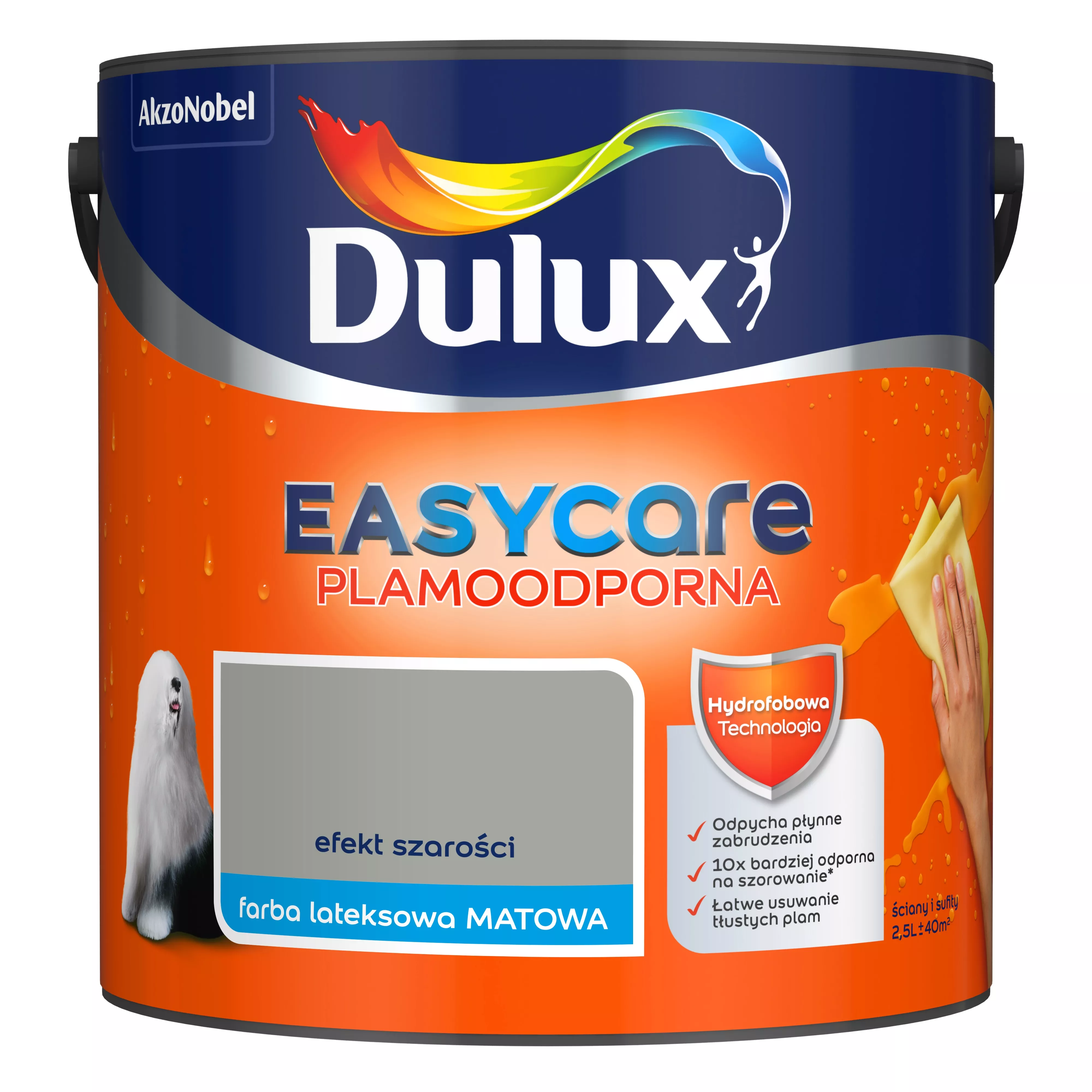 Farba Dulux EasyCare Plamoodporna  2.5 l efekt szarości
