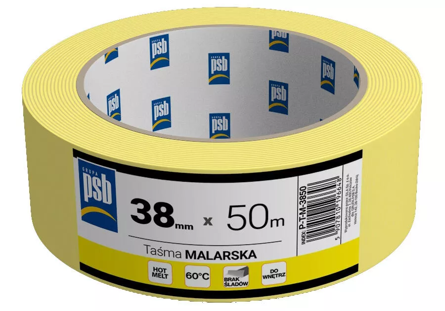 TAŚMA MALARSKA Ż?ŁTA PSB 38X50