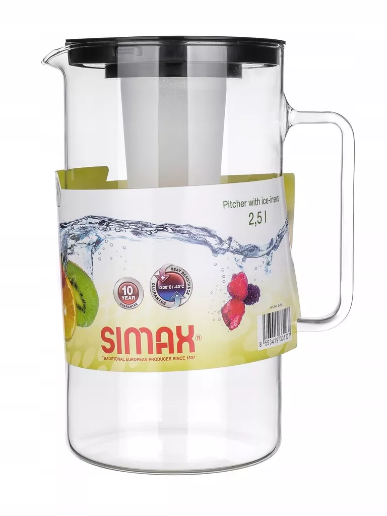Dzbanek z wkładem na lód z zaparzaczem 2,5 l Simax