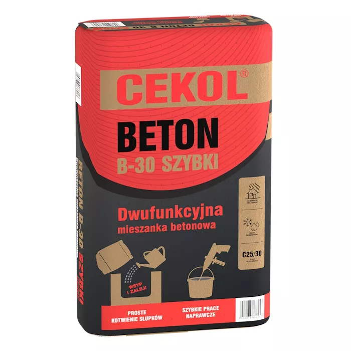 Błyskawiczna mieszanka betonowa B-30 Cekol