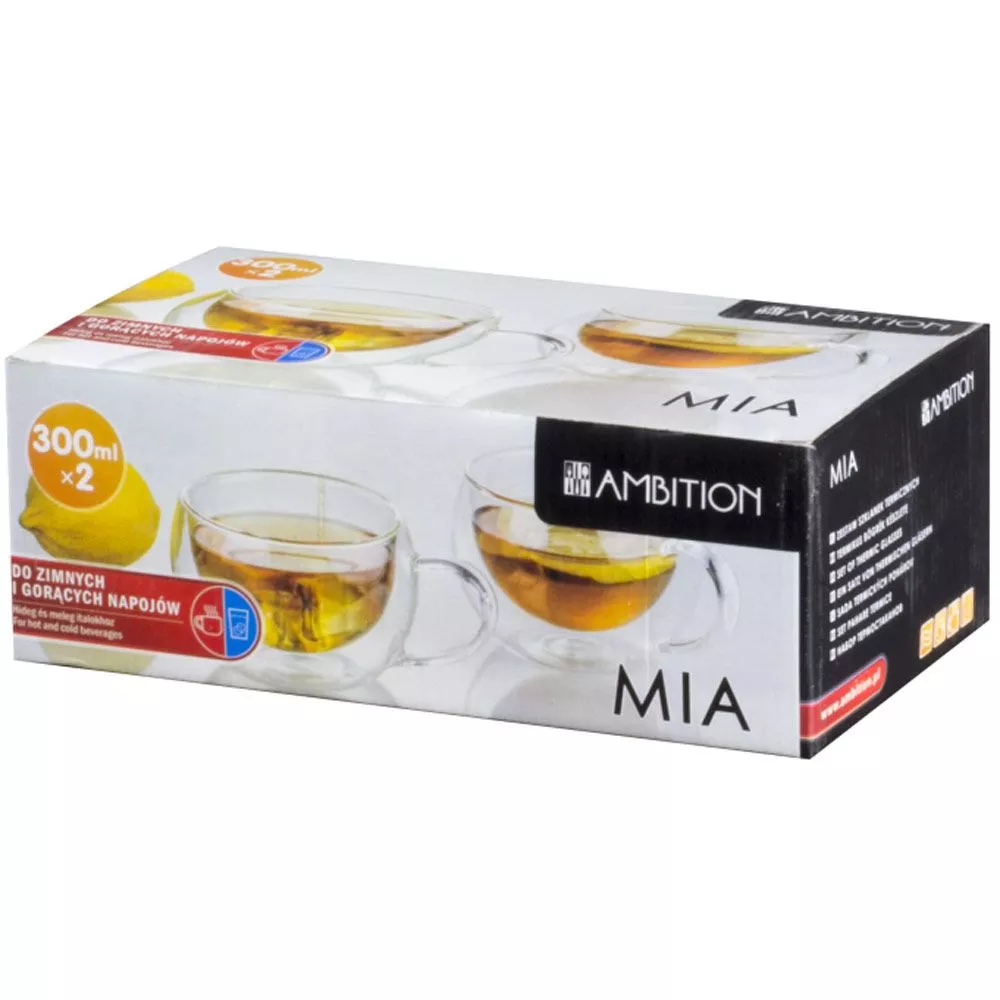 Szklanki do kawy Latte Mia 300 ml 2 szt. Ambition