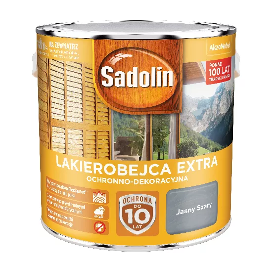 Lakierobejca Sadolin Extra 2,5 l jasny szary