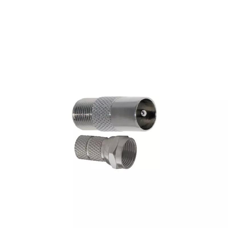 Adapter gniazdo F-wtyk TV + wtyk F / BMJ 12F