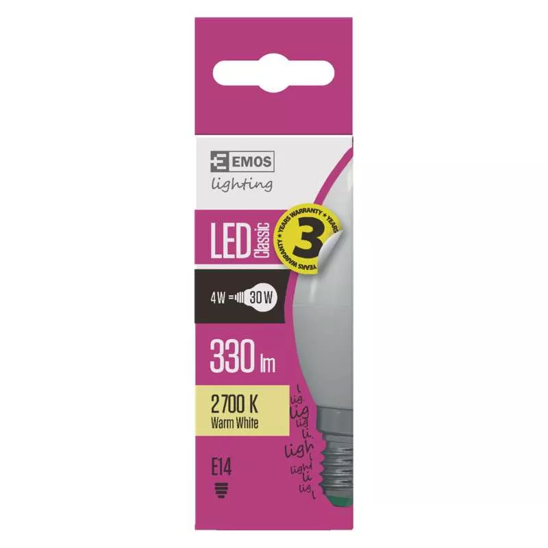 Żarówka led świeca  4.1W Classic E14 ciepła biel