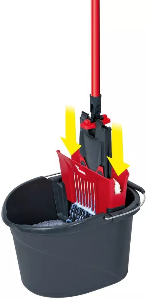 Mop Ultramax płaski Vileda z wiadrem 13L + Ajax
