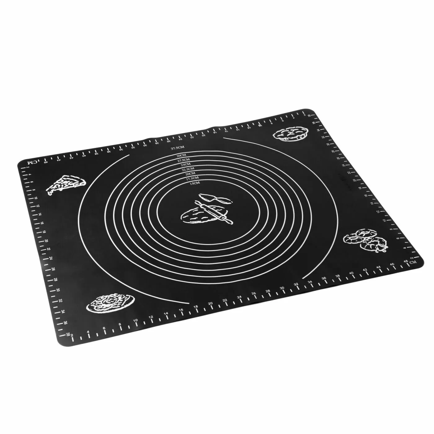 Mata silikonowa Tadar Silico 50 x 40 cm czarna