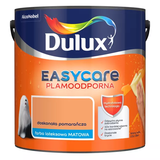 Farba Dulux EasyCare Plamoodporna 2,5 l doskonała pomarańcza