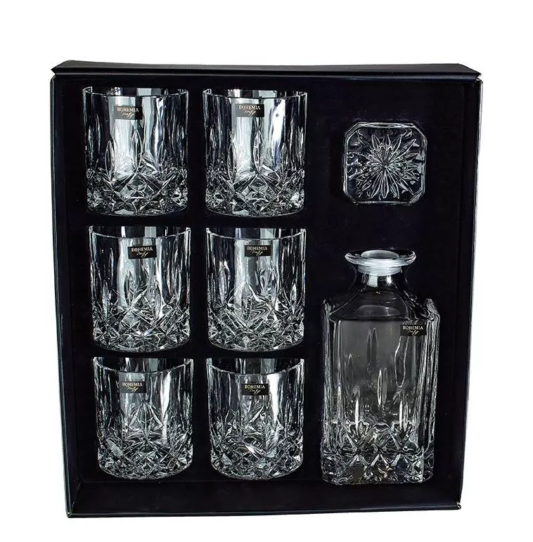 Bohemia Prestige Classico zestaw do whisky 1+6 new