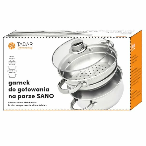 Garnek do gotowania na parze Sano 18 cm 2 l