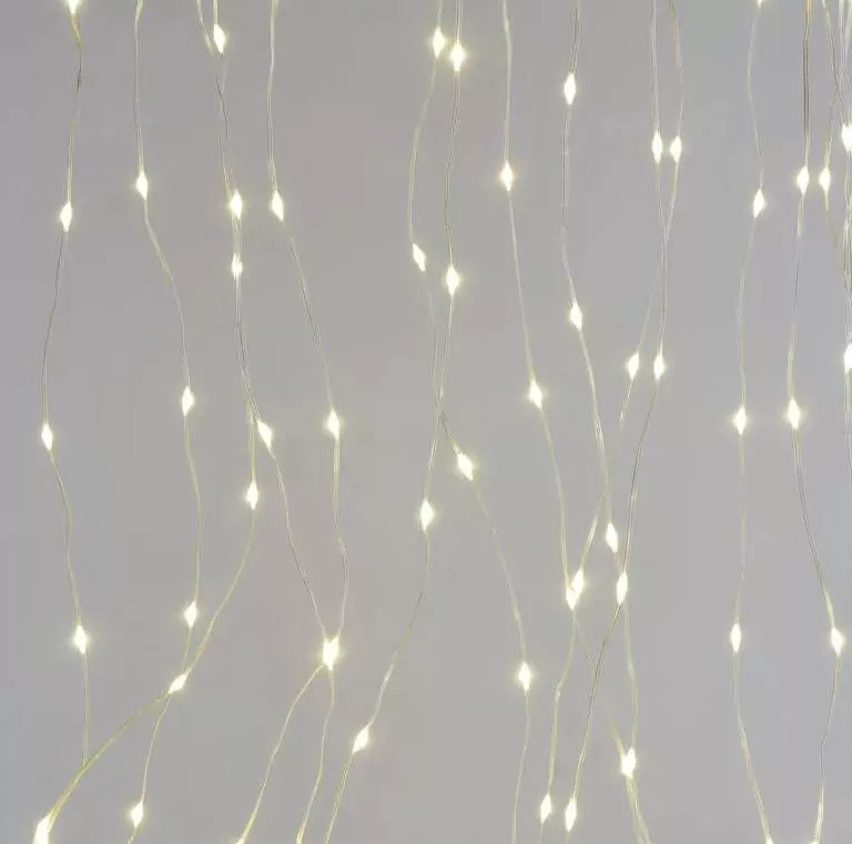 180 LED nano kurtyna 1.7x1.5m ciepła biel 8 programów 