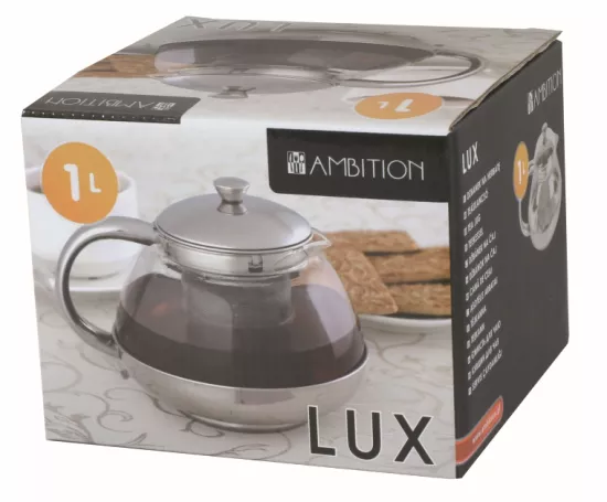 Dzbanek do zaparzania z sitkiem LUX 1l
