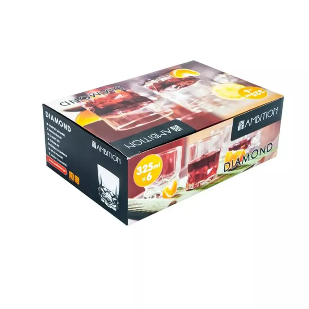 Szklanki do whisky Ambition Diamond 325 ml 6 szt.