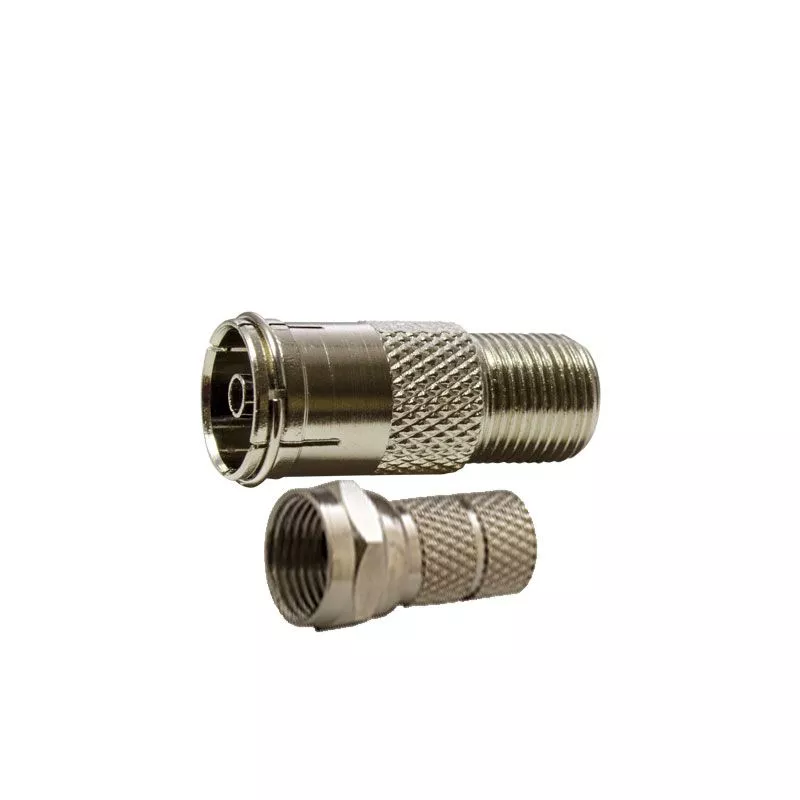 Adapter gniazdo TV-gniazdo F + wtyk F / BMJ13F