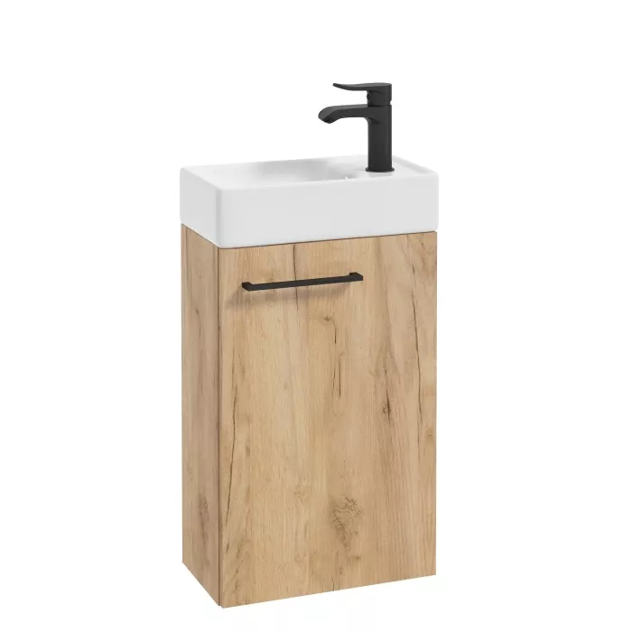 Szafka z umywalką Small 40 cm dąb craft złoty