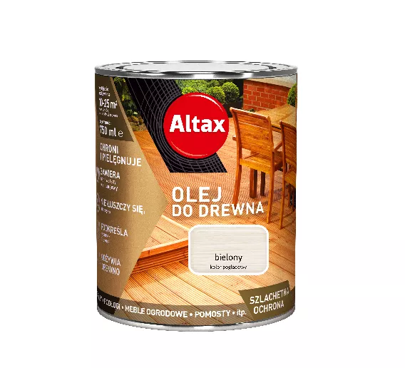 Olej do drewna 0,75 l bielony Altax