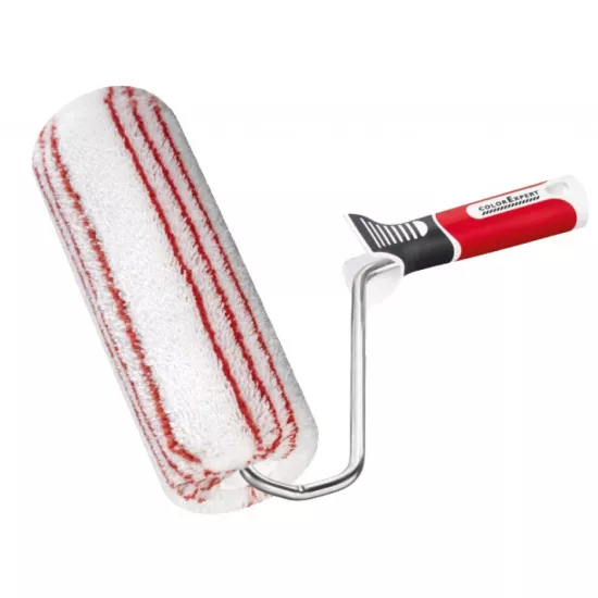 Wałek malarski WallStar 25 cm C48 z rączką czerwony pasek