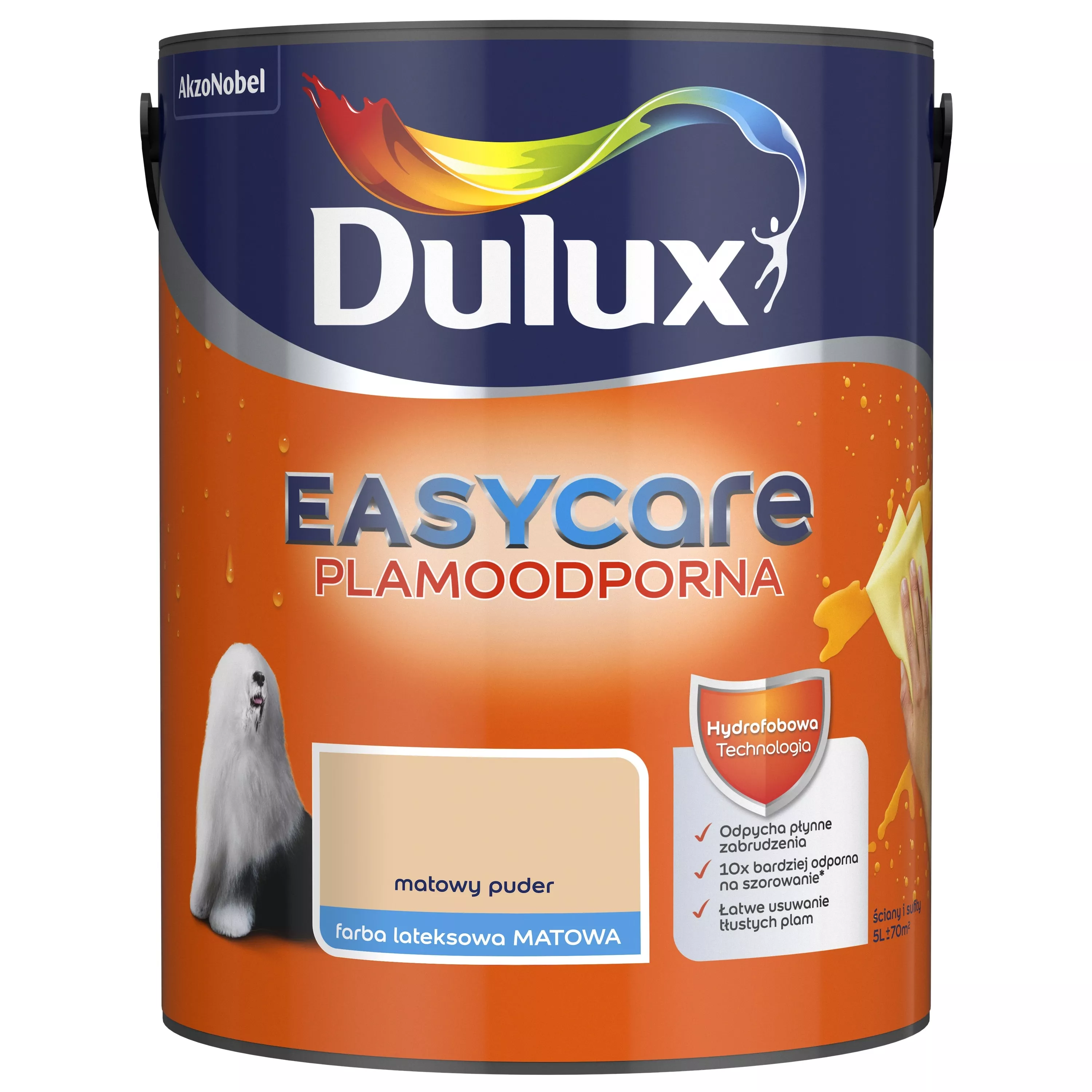 Farba Dulux EasyCare Plamoodporna 5 l matowy puder