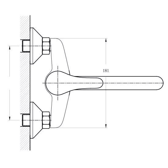 Bateria Elba zlewozmywakowa  40 mm