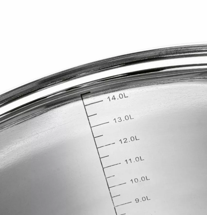 Garnek prosty  ze stali nierdzewnej z pokrywką Tadar 15 l