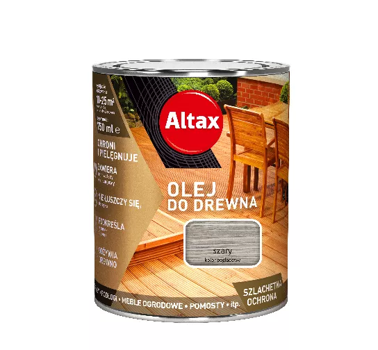 Olej do drewna 0,75 l szary Altax