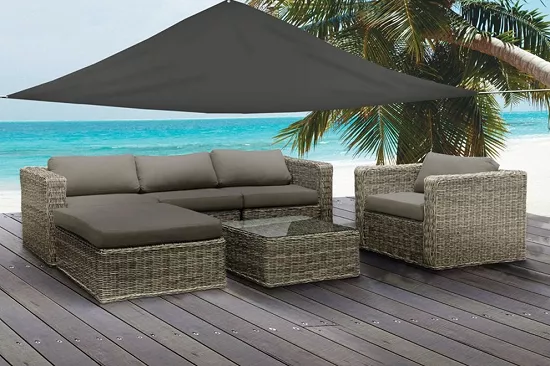 Parasol żagiel 3,6 x3,6 x 3,6 m antracyt