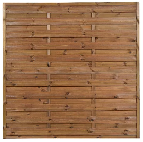 Płot pełny PIA R34 180 x 180 cm prosty brąz