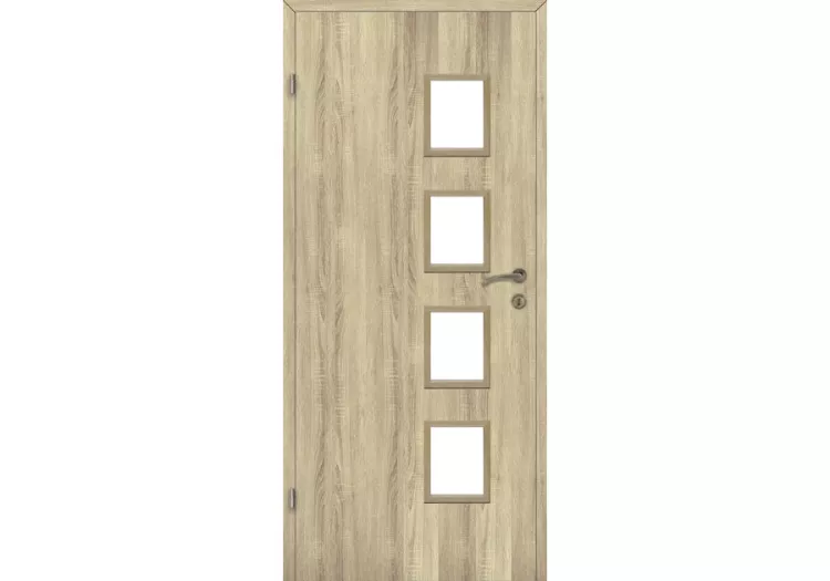 Drzwi wewnętrzna 70 cm prawe Alba dąb bielony