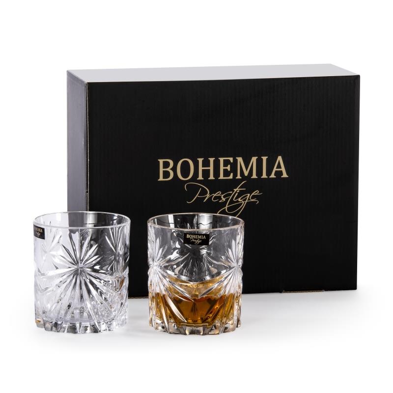 Bohemia Prestige Fiore szklanki do whisky
