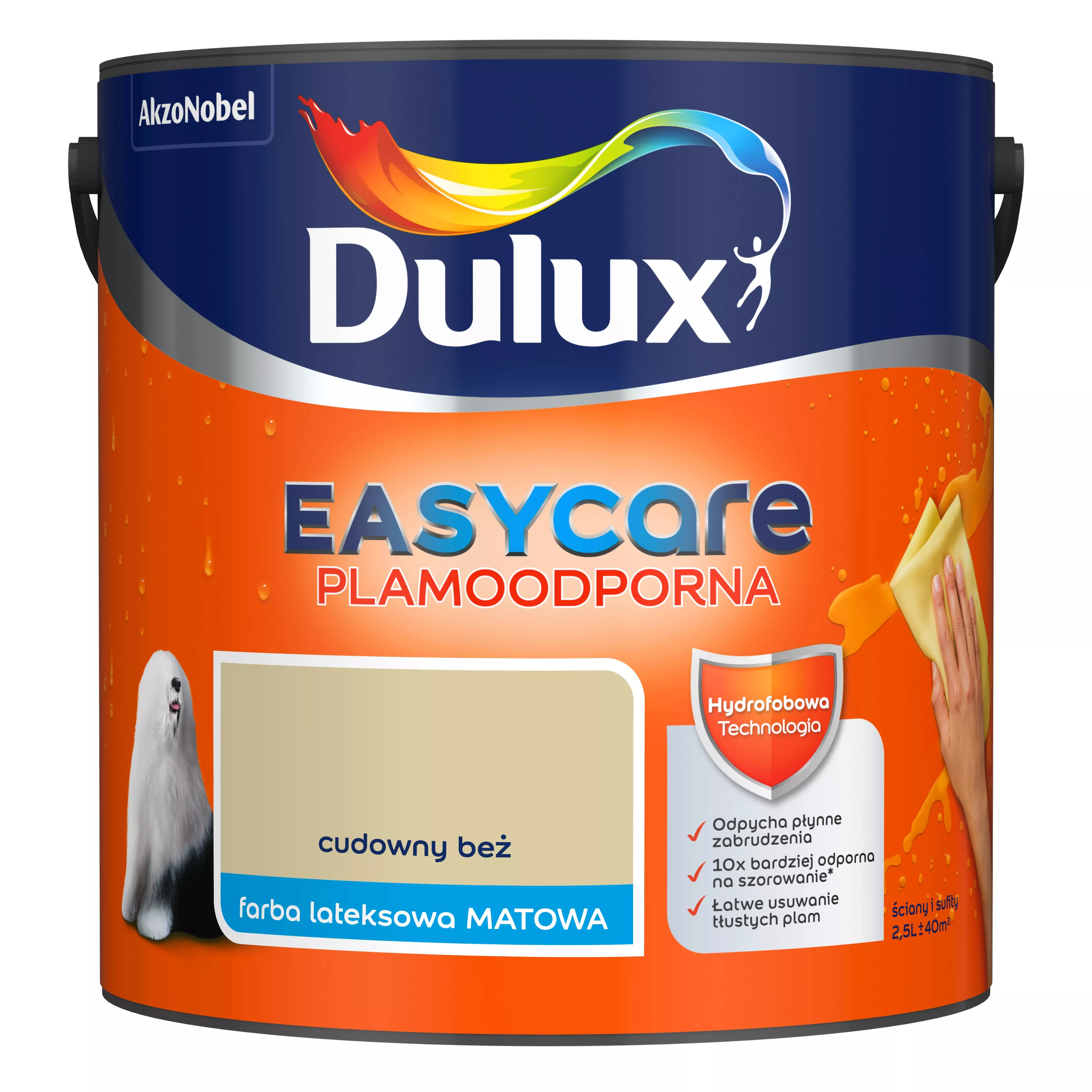 Farba Dulux EasyCare Plamoodporna 2,5 l cudowny beż