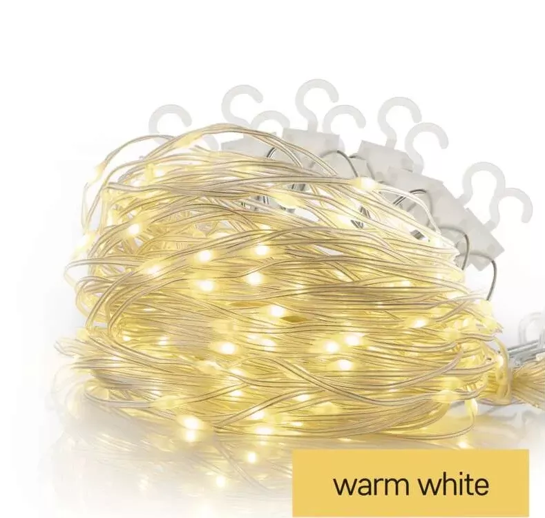 180 LED nano kurtyna 1.7x1.5m ciepła biel 8 programów 