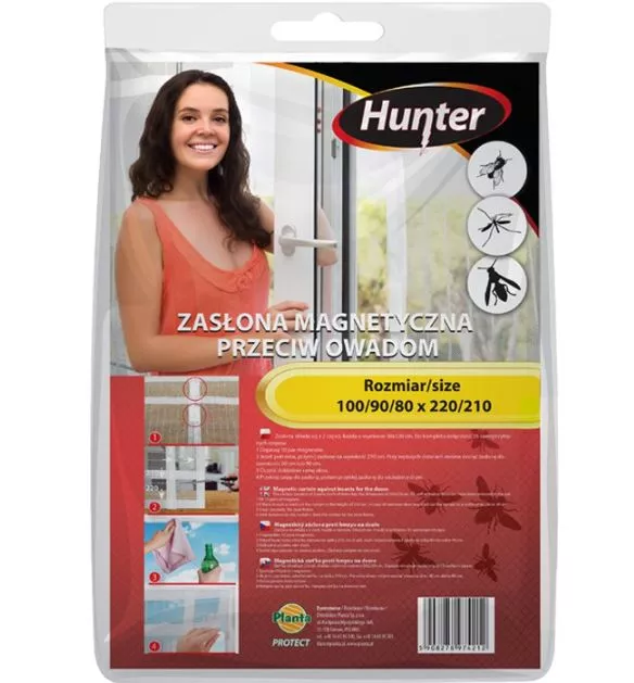 Hunter zasłona magnetyczna 100 x 220 biała