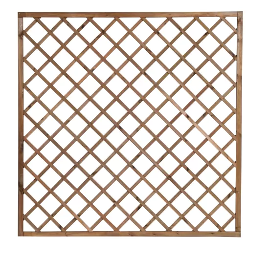 Kratka ogrodowa diagonalna PIA R34 prosta 180 x 180 brąz