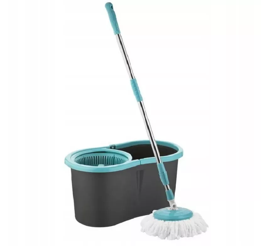 Mop rotacyjny 360 Eva Praktyczna Florina mikrofibra + wiadro