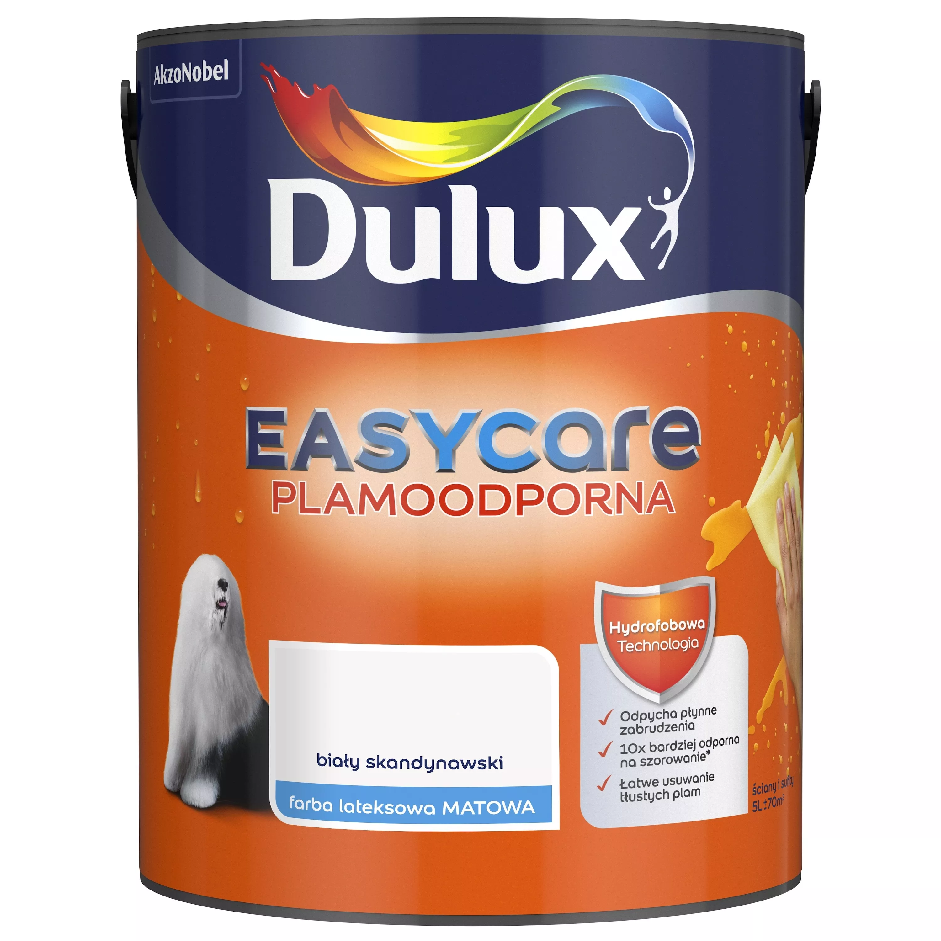 Farba Dulux EasyCare Plamoodporna 5 l biały skandynawski